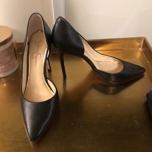 Jessica Simpson Prizma Leather d'Orsay Pumps